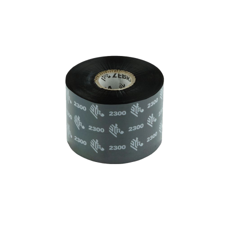 Красящая лента (Риббон) Zebra 2300 Wax (40mm x 450m, wax, втулка 1